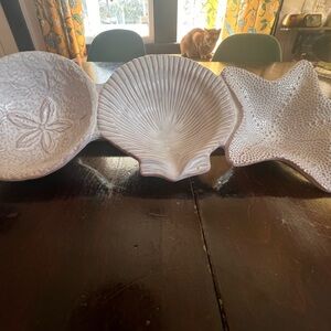 Mud Pie Embossed Nautical Ceramic Serving Dish